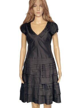🖤 Christiane Celle CALYPSO Black Silk Dress – Size S / Approx. Size 4